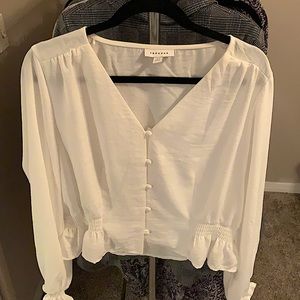 Topshop White Blouse